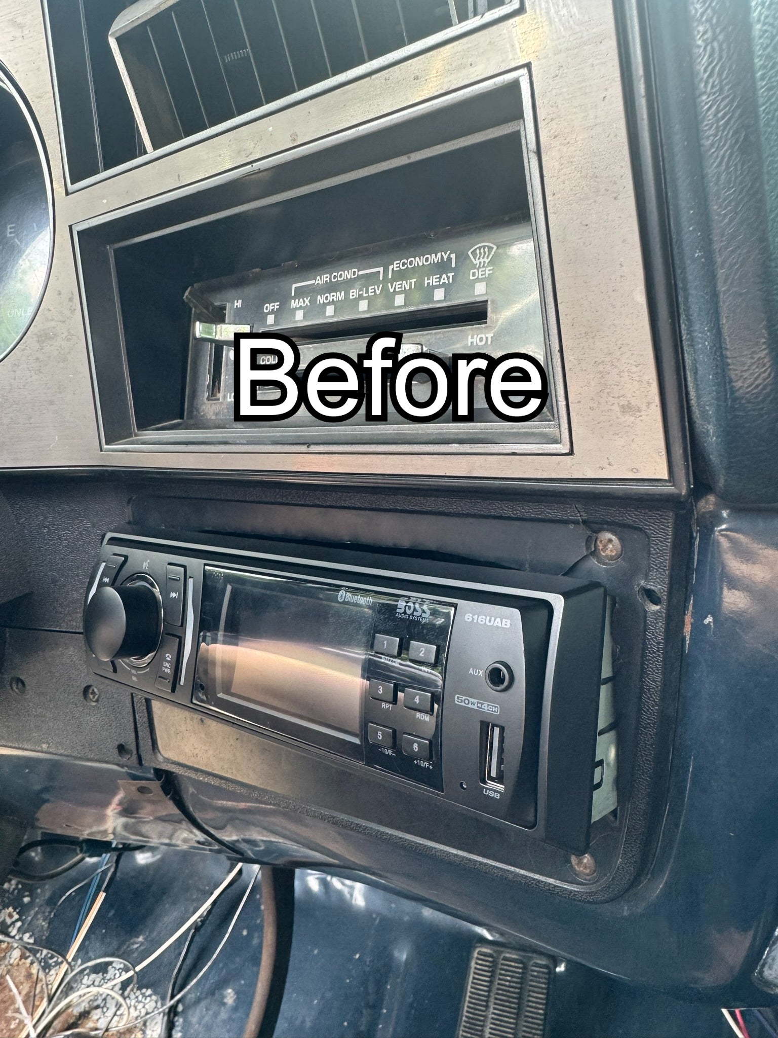 73-87 Chevrolet SquareBody Single Din Radio Dash Bezel