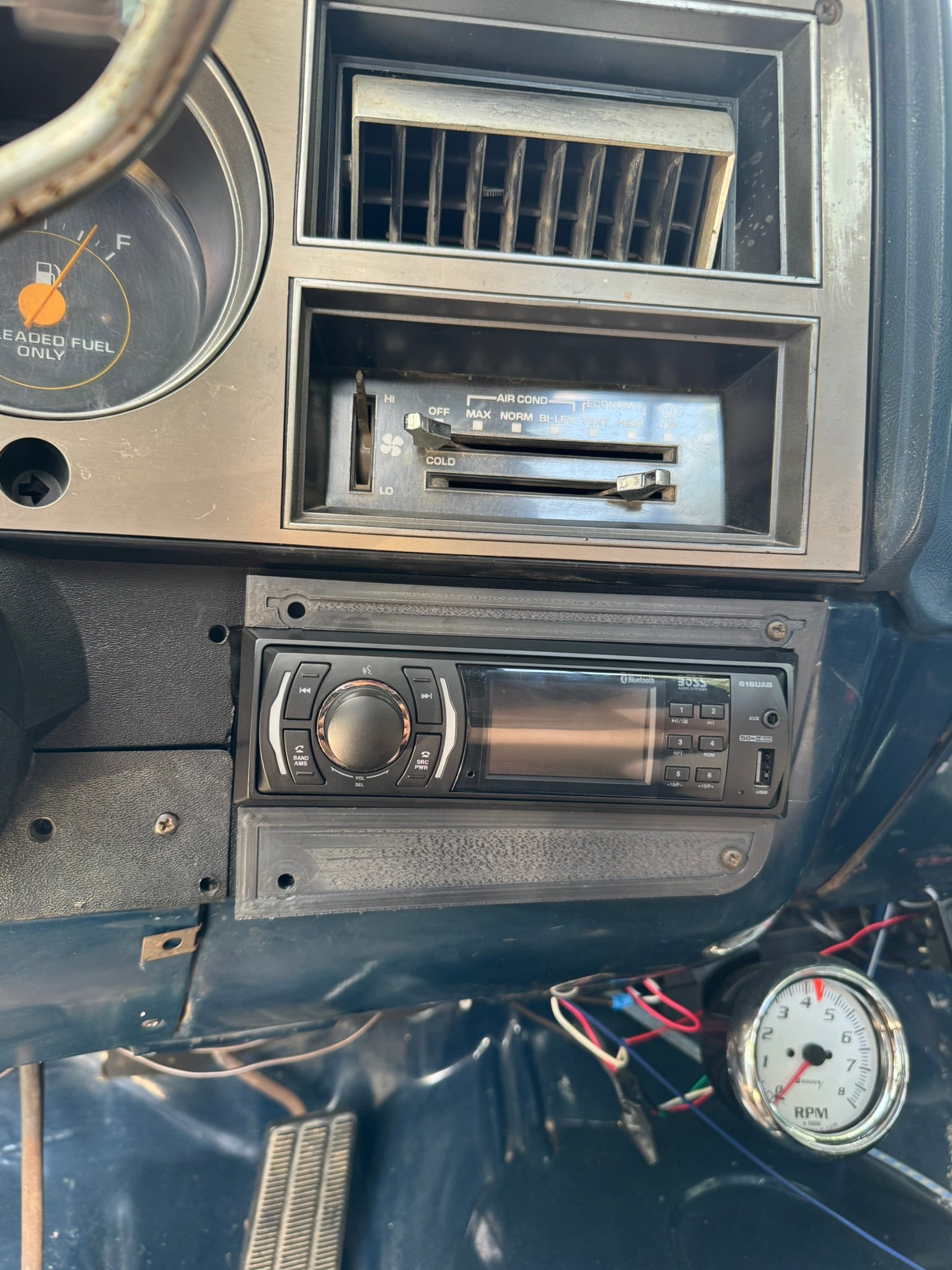 73-87 Chevrolet SquareBody Single Din Radio Dash Bezel